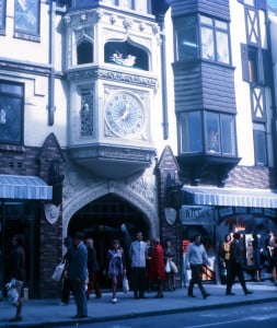 The entrance to Perth's London Court, as viewed from Hay Street